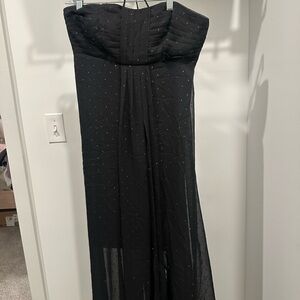 WHBM Black Strapless/halter Dress